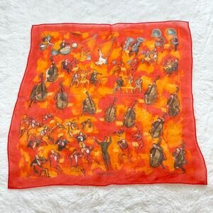 Hermes concerto silk scarf with box Authentic